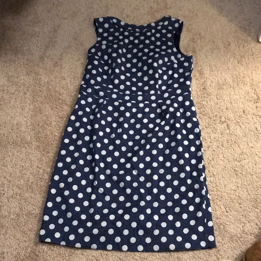 Boden Blue polka dot dress